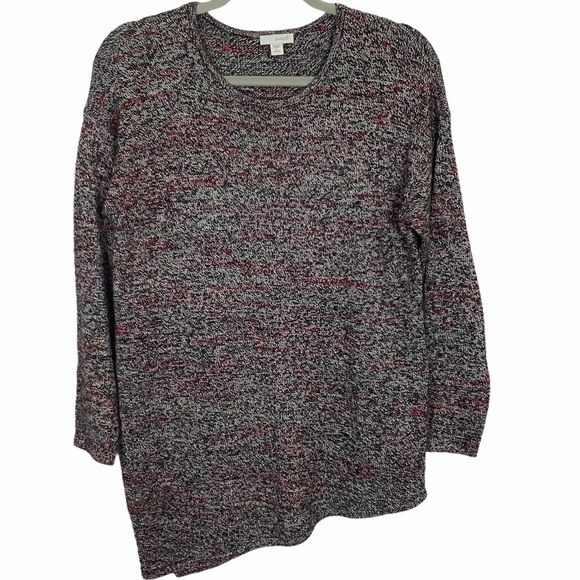 J. Jill sweater asymmetrical wool cashmere blend - Picture 2 of 6